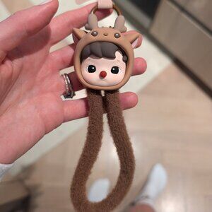 Authentic pop mart HACIPUPU Snuggle With You Phone Lanyard